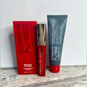 DERMELECT Cosmetics • LIP VOLUMIZER & RUNWAY READY FOOT TREATMENT * 2-for-1 !! *